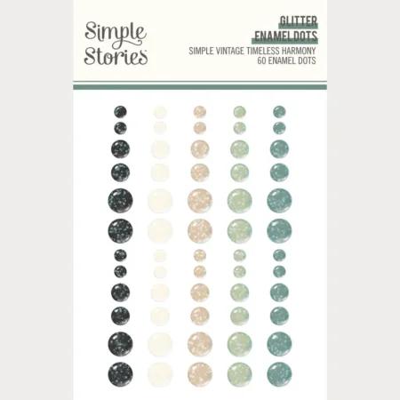 Simple Stories - Simple Vintage Timeless Harmony  Glitter Enamel Dots