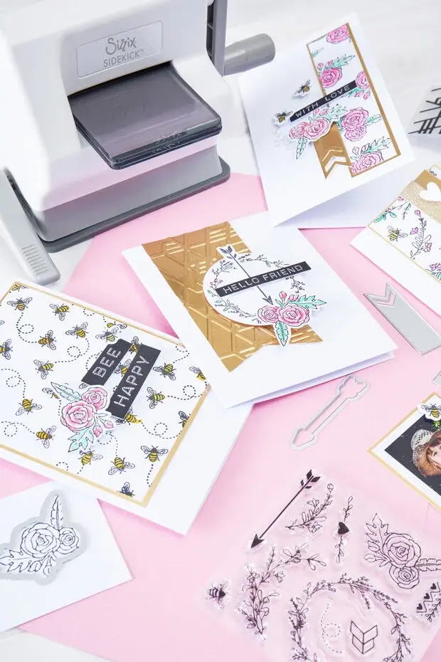 Sizzix - Kit de inicio Sidekick - Blanco y gris - Imagen 3