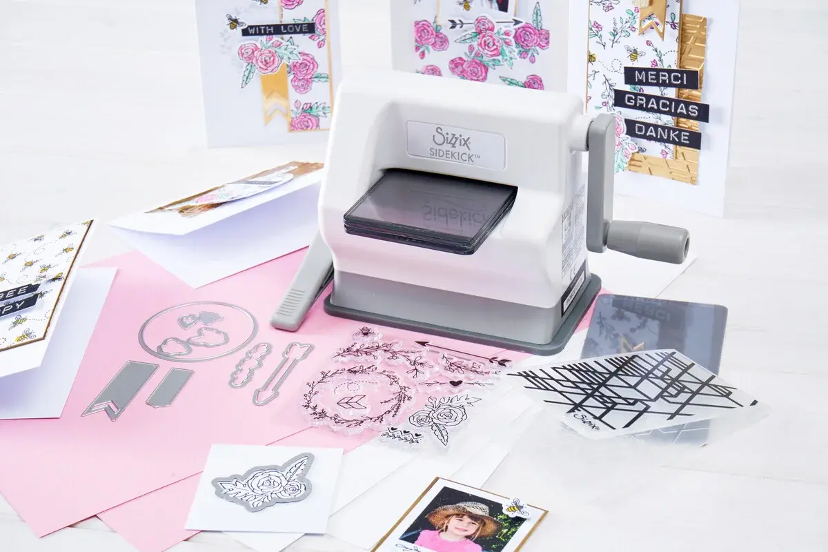 Sizzix - Kit de inicio Sidekick - Blanco y gris - Imagen 4