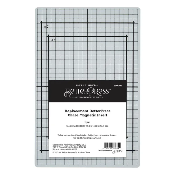 Spellbinders - Inserto magnético de repuesto para Chase de BetterPress