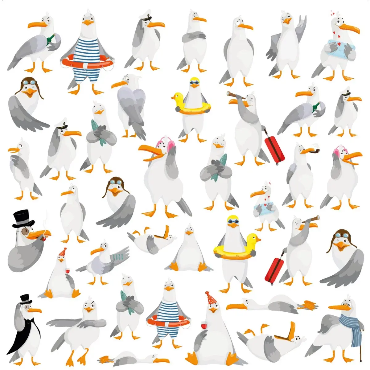 Creative Depot – Papel de diseño Gaviotas en la playa