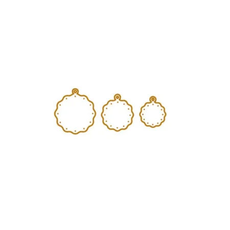 Creative Depot - Troquel colgantes Enamel Dots  redondeados.