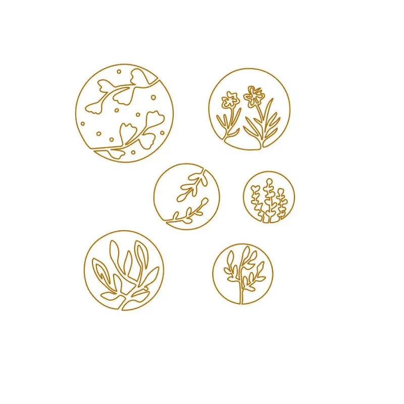 Creative Depot – Troquel Círculos  florales negativo