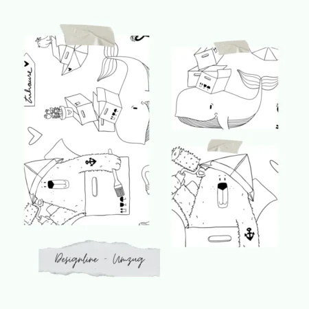 Creative Depot - Set de sellos Oso y Ballena