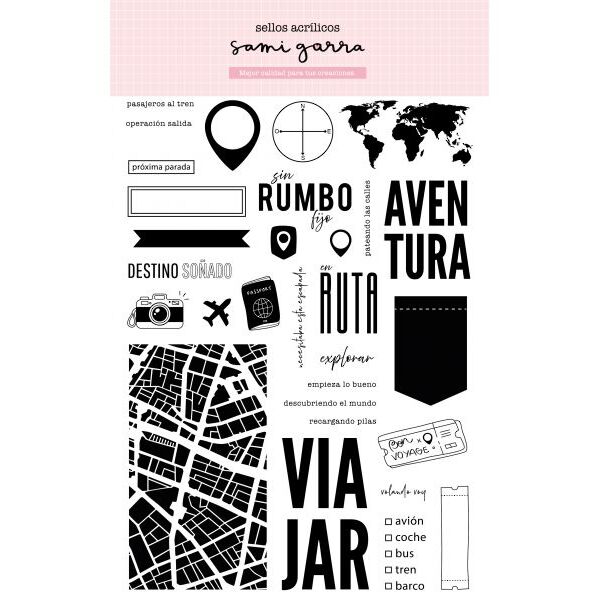 Basiccrea -Sello Viajar (viajes) - Sami Garra