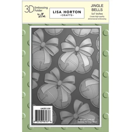 Lisa Horton Crafts - Carpeta de relieve 3D  Jingle Bells