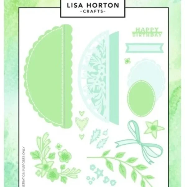 Lisa Horton Crafts - Mini Compositions Die Set 1 Oval