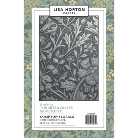 Lisa Horton  Crafts  - Carpeta de relieve 3D Compton Florals