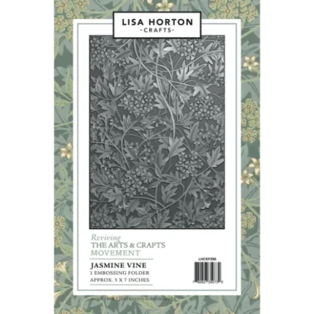 Lisa Horton   Crafts - Carpeta de relieve 3D  Diseño de enredadera de jazmín
