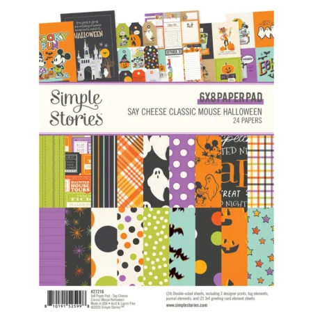 Simple Stories - Say Cheese Classic Mouse Halloween 6x8 Inch Pad