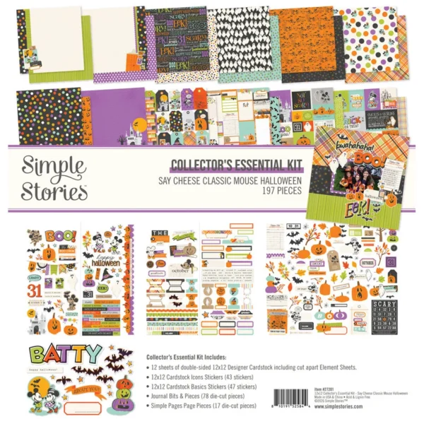 Simple Stories - Say Cheese Classic Mouse Halloween Collectors Essential Kit