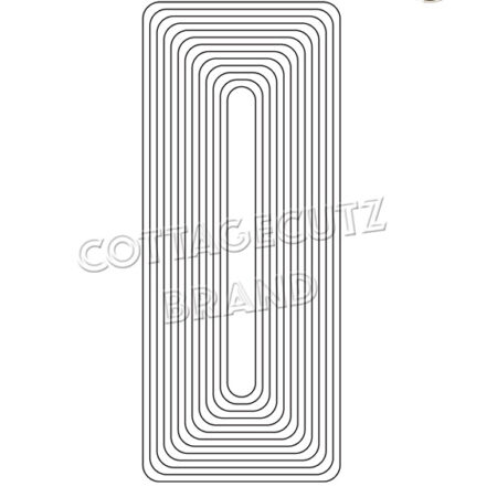 Cottage Cutz - Troquel Stanzform Rounded Rectangles