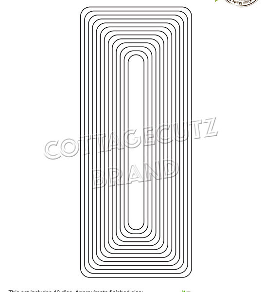Cottage Cutz - Troquel Stanzform Rounded Rectangles