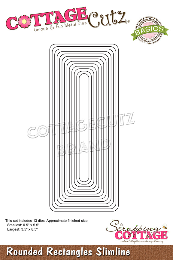 Cottage Cutz - Troquel Stanzform Rounded Rectangles