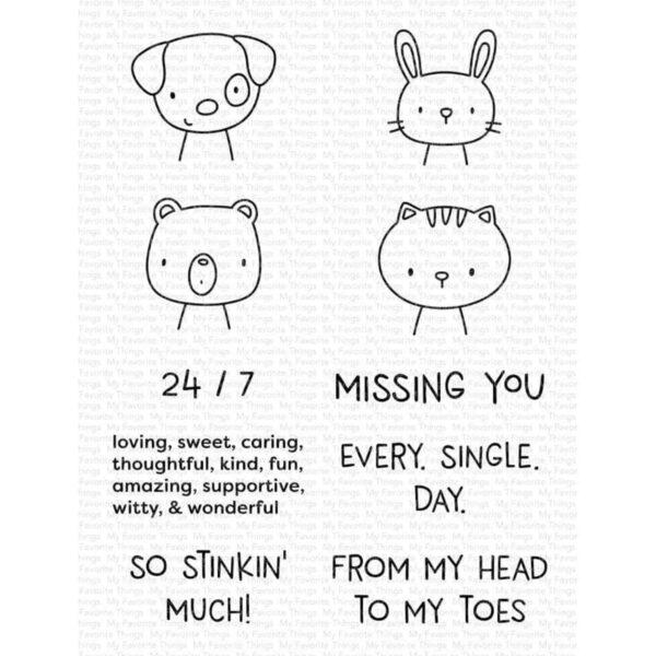 My Favorite Things - Missing You Every Single Day Clear Stamps