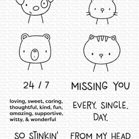 My Favorite Things - Missing You Every Single Day Clear Stamps
