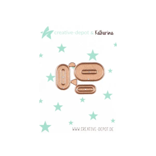 Creative Depot - Troquel refuerzo de agujero - ovalado