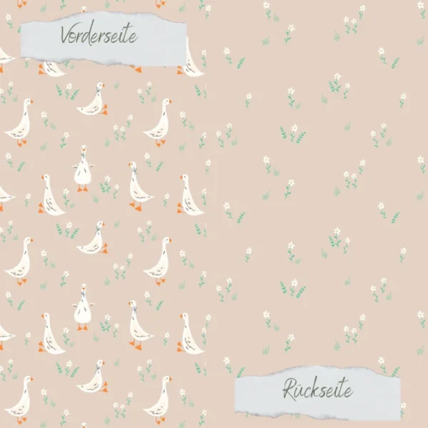 Creative Depot - Papel de diseño - Gansos de primavera - Impresión a doble cara