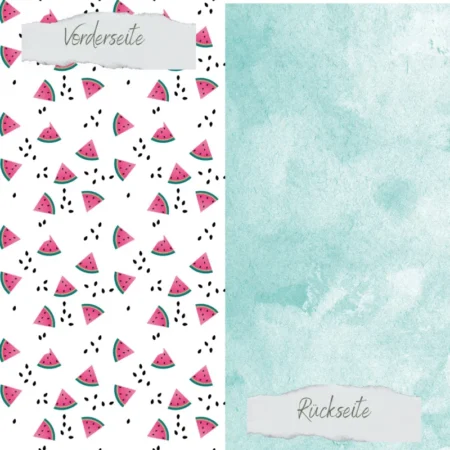 Creative Depot - Papel de diseño -Dulce verano - Trozos de melón - Impreso por ambas caras
