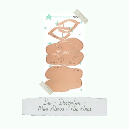 Creative Depot - Troquel Mini álbum Flip Flops