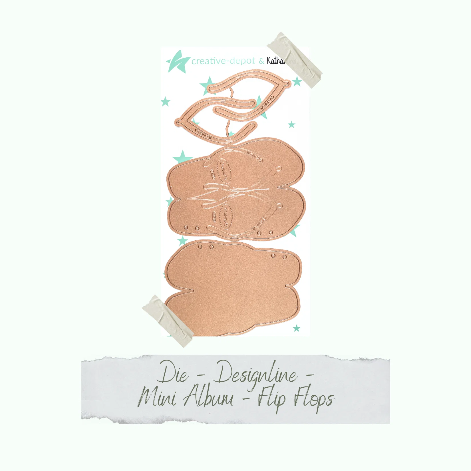 Creative Depot – Troquel Mini álbum Flip Flops