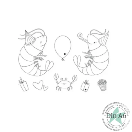 Creative Depot -  Juego de sellos - Party-Gambas