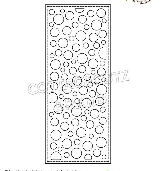 Cottage Cutz -  Troquel Random Circles Slimline