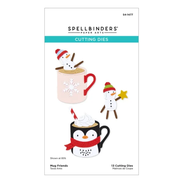Spellbinders - Troqueles grabados de Mug Friends