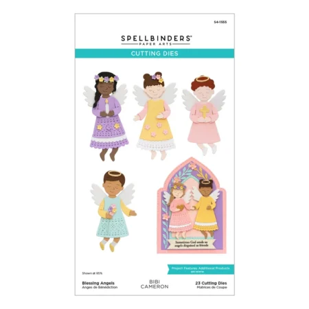 Spellbinders - Troqueles grabados "Blessing Angels" de Bibi Cameron