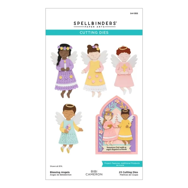Spellbinders - Troqueles grabados "Blessing Angels" de Bibi Cameron