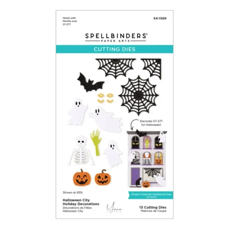Spellbinders - Troqueles grabados para decoraciones de Halloween City de Yana Smakula