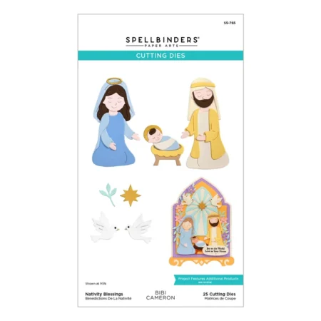 Spellbinders - Troqueles grabados con motivos de la Natividad de Bibi Cameron
