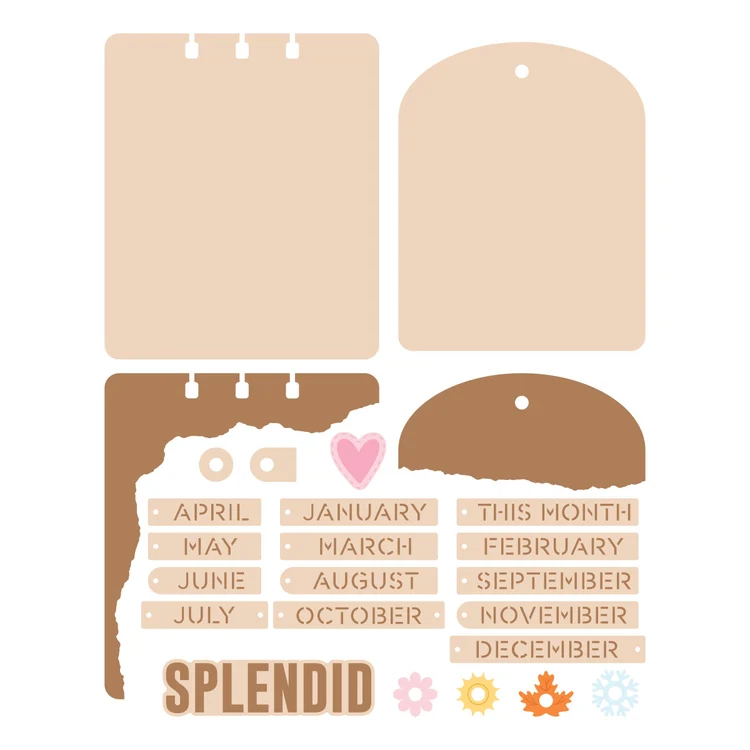 Spellbinders - Troqueles grabados CardLab con bordes rasgados de Esther Glas - Imagen 4