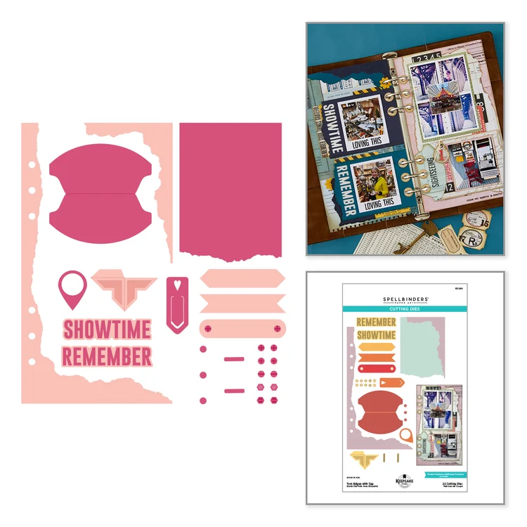 Spellbinders - Troqueles grabados con bordes rasgados y etiqueta de Esther Glas - Imagen 2