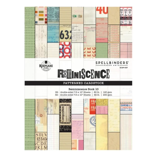 Spellbinders - Libro de recuerdos 10, cartulina estampada de Esther Glas