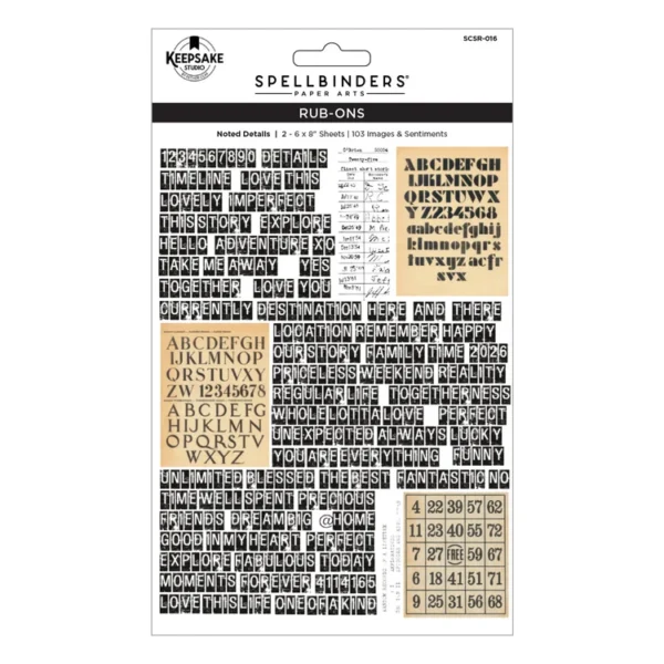Spellbinders - Detalles destacados: Calcomanías de Esther Glas