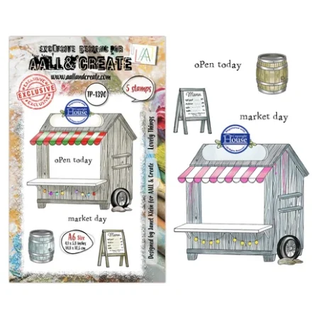 Aall and Create - Season Of Sparkle A6 Stamp Sets Lovely Things by Janet Klein