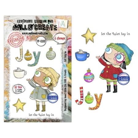 Aall and Create - Season Of Sparkle A7 Stamp Sets Let Joy In by Janet Klein