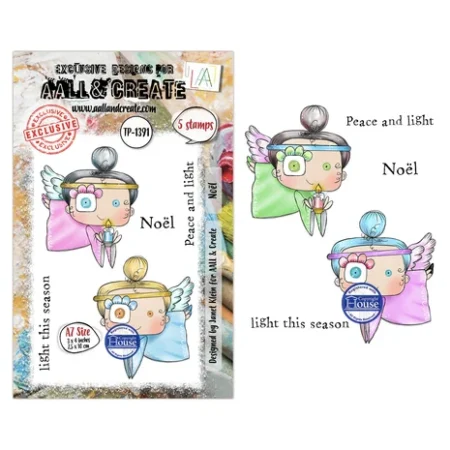 Aall and Create - Season Of Sparkle A7 Stamp Sets Noël by Janet Klein