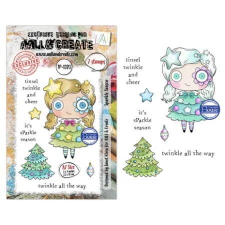 Aall and Create - Season Of Sparkle A7 Stamp Sets Sparkle Season by Janet Klein