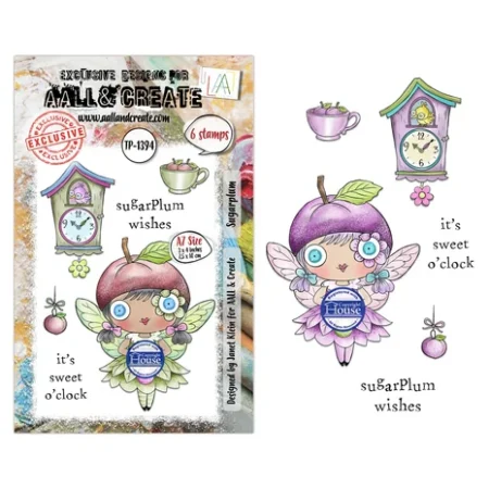 Aall and Create - Season Of Sparkle A7 Stamp Sets Sugarplum by Janet Klein