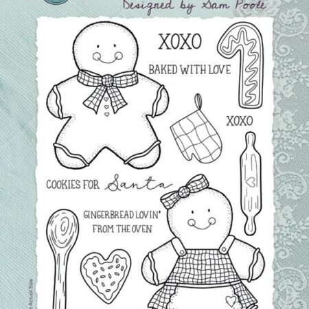 Creative Expressions Sam Poole Clear Stamp A5 Gingerbread Bakes