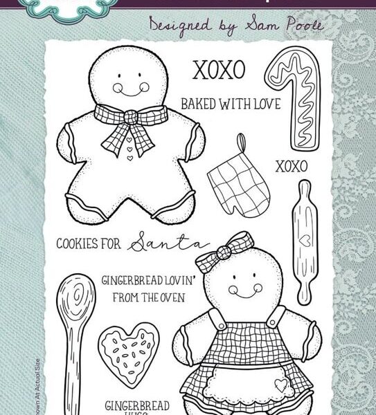 Creative Expressions Sam Poole Clear Stamp A5 Gingerbread Bakes