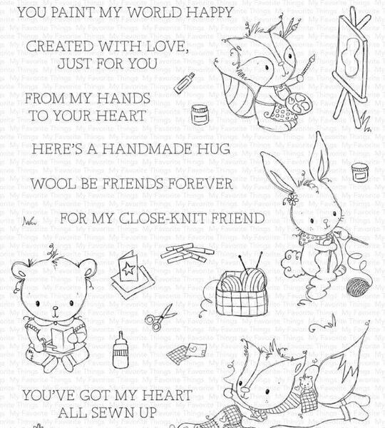 My Favorite Things Crafty Companions Clear Stamps