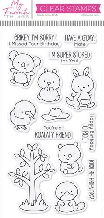 My Favorite Things Kiwi Critters Clear Stamps (JB-055)