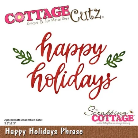 Cottage Cutz - Happy Holidays Phrase