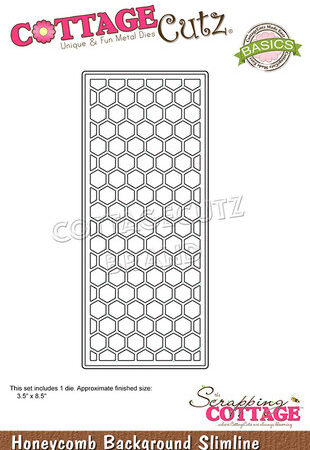 Cottage Cutz -  Troquel Honeycomb Background Slimline