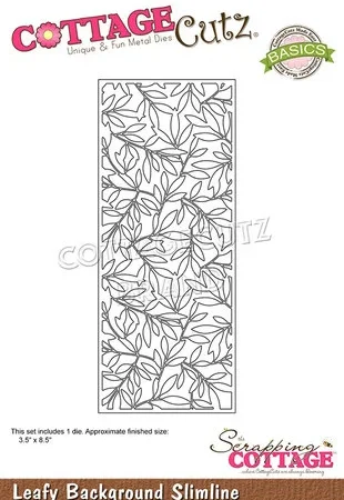 Cottage Cutz - Troquel Leafy Background Slimline