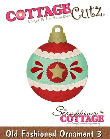 Cottage Cutz - Troquel  Old Fashioned Ornament 3