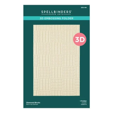 Spellbinders - Dear Santa 3D Embossing Folder Diamond Blocks